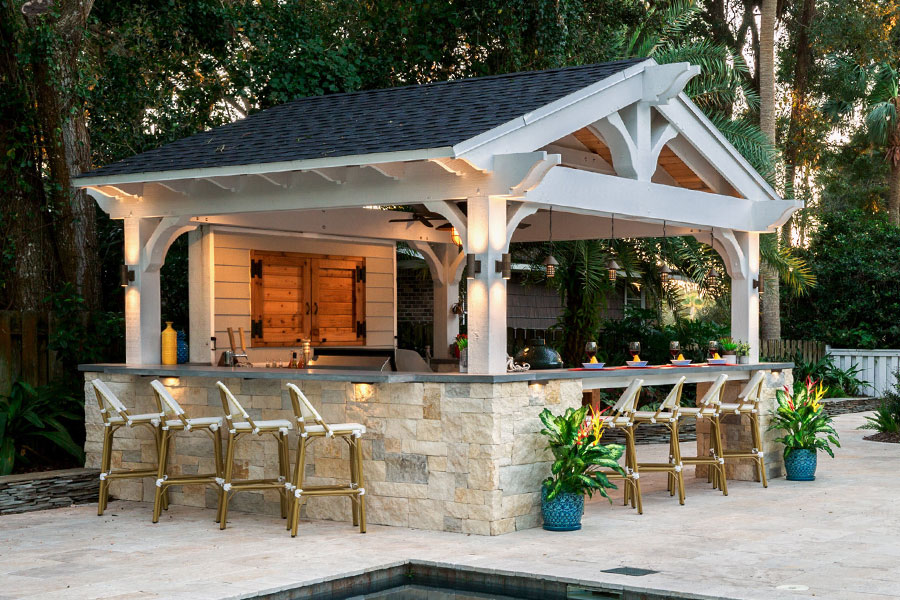 Luxury Backyard Design Services | Cabanas + Pergolas Jacksonville, FL